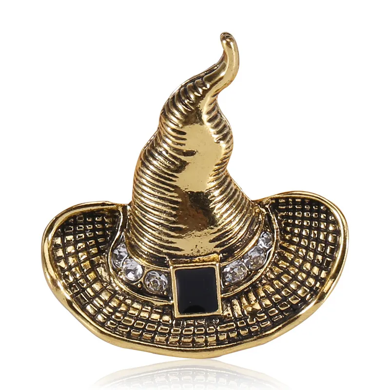 CINDY XIANG Halloween Brooches Fun Cartoon Metal Witch And Ghost Hat Pins  For Women And Men Perfect Party Egyptian Jewelry Gift From Shakirova, $8.05